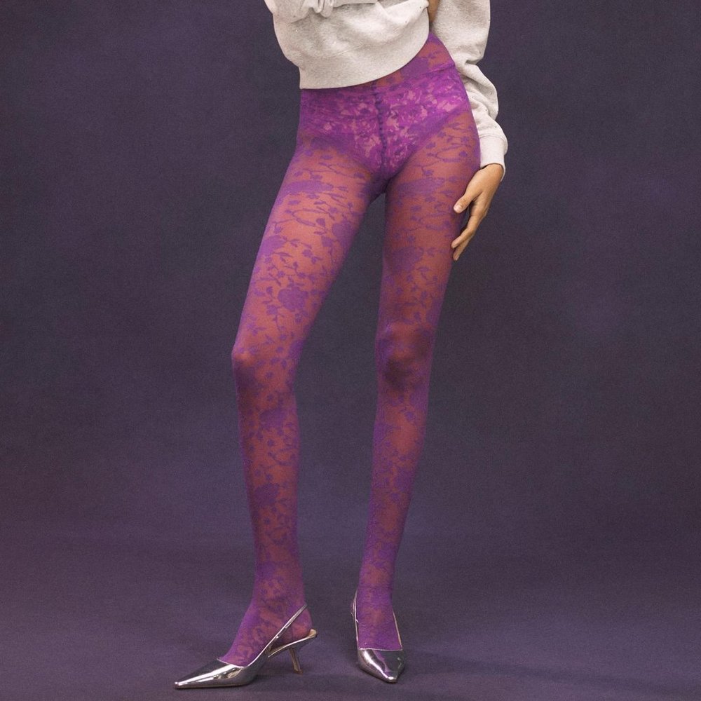 Tulle rosette tights